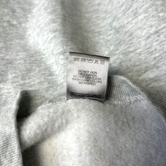 Vintage 90s Sweatshirt Mens Large Crewneck Grey Screen Print Fruit of the Loom - Picture 8 of 8